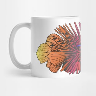 Orange and Pink Surfer Gradient Zebrafish Mug